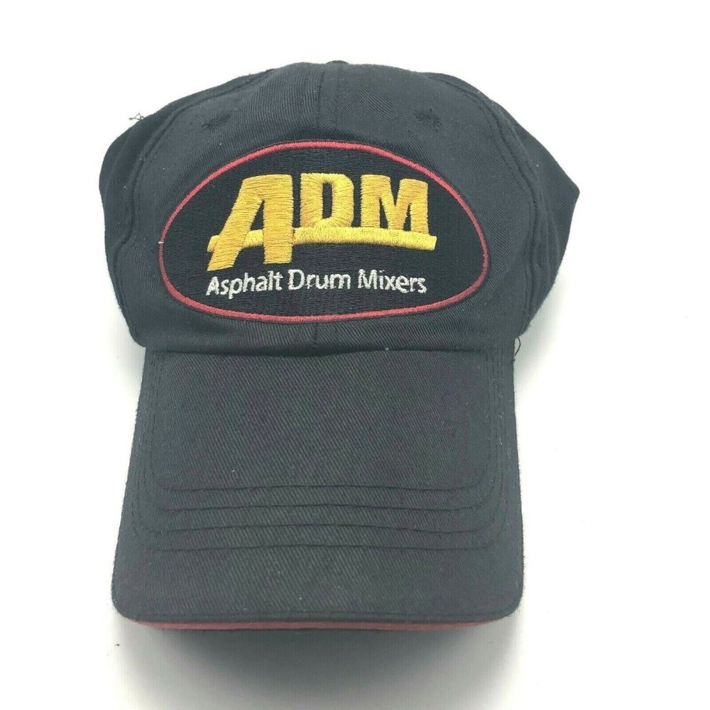 ADM Asphalt Drum Mixers Plants Components Hat Cap Strapback Black